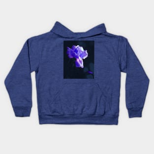 Rose in blue Kids Hoodie